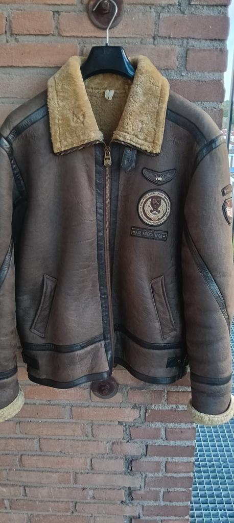 PME Sheepskin/Lammy Pall Mall maat XL Heren / Maat 54, Kleding | Heren, Jassen | Winter, Zo goed als nieuw, Maat 52/54 (L), Bruin