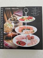 etagère 3 laags porselein, Ophalen of Verzenden, Zo goed als nieuw