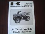 Kawasaki KLF 250 Bayou Workhorse 250 2003 ATV quad  manual, Motoren, Ophalen of Verzenden, Kawasaki