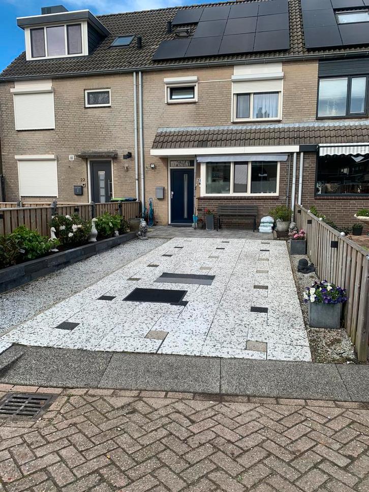 Gratis ophalen - Grindtegels, Tuin en Terras, Tegels en Klinkers, Gebruikt, Terrastegels, Beton, Ophalen