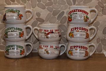 Soep van de dag kommen 8stuks beschikbaar voor biedingen