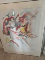 Grote zeefdruk/litho van Leo Musch ‘90 gesigneerd, Antiek en Kunst, Kunst | Litho's en Zeefdrukken, Ophalen of Verzenden