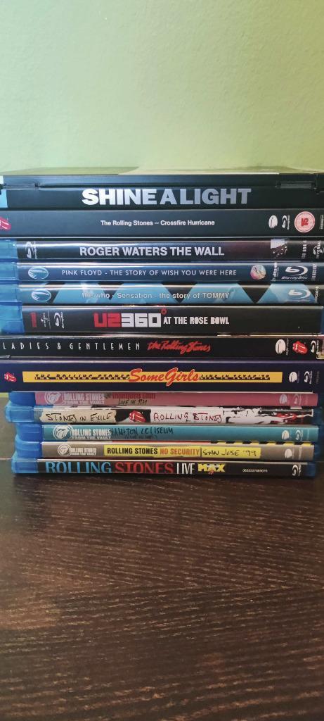 Muziek Blurays van oa Pink Floyd, The Rolling Stones en U2, Cd's en Dvd's, Blu-ray, Zo goed als nieuw, Muziek en Concerten, Boxset
