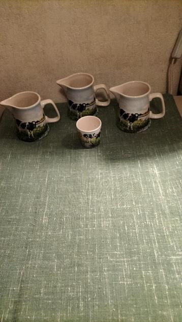 3 Wiebe van der Zee Roomkannetjes en eierdopje - Nieuw beschikbaar voor biedingen