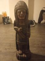Handgemaakt Houten Indianenbeeld, Antiek en Kunst, Kunst | Beelden en Houtsnijwerken, Ophalen