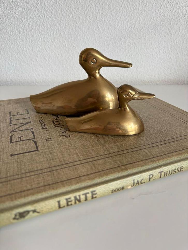 Messing eenden set, Antiek en Kunst, Antiek | Koper en Brons, Koper, Ophalen of Verzenden