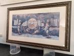 Mooie klassieke prent in zware houten lijst met glas 130x80, Antiek en Kunst, Kunst | Schilderijen | Klassiek, Ophalen