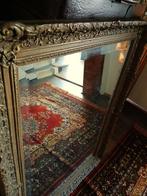 Zware antieke spiegel facet geslepen barok lijst 80 x 110 cm, Ophalen, Rechthoekig, 50 tot 100 cm, 100 tot 150 cm