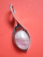 Mooie Aparte Zilveren Hanger met Maansteen, Sieraden, Tassen en Uiterlijk, Antieke sieraden, Verzenden, Zilver, Hanger, Met edelsteen