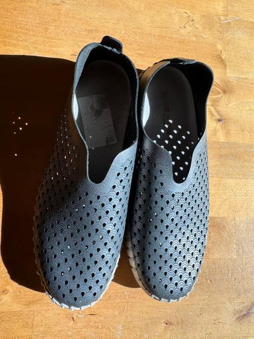 Ilse Jacobsen - zilver, grijs -  instappers schoenen maat 37, Kleding | Dames, Schoenen, Zo goed als nieuw, Instappers, Grijs
