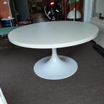 Knoll design salontafel wit, Huis en Inrichting, Tafels | Salontafels, Ophalen, 100 tot 150 cm, Rond, 50 tot 100 cm