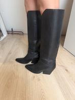 Leren laarzen maat 41 leather boots Sasha, Ophalen of Verzenden, Zo goed als nieuw, Zwart, Sneakers of Gympen