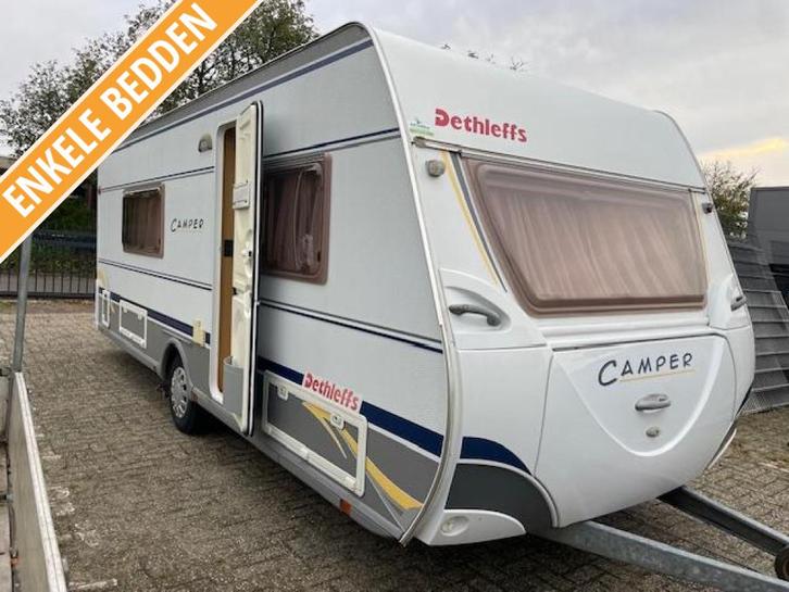 Dethleffs Camper 540 V 2006; rondzit 2xbed mover tent, Caravans en Kamperen, Caravans, Bedrijf, tot en met 4, 1000 - 1250 kg, Rondzit