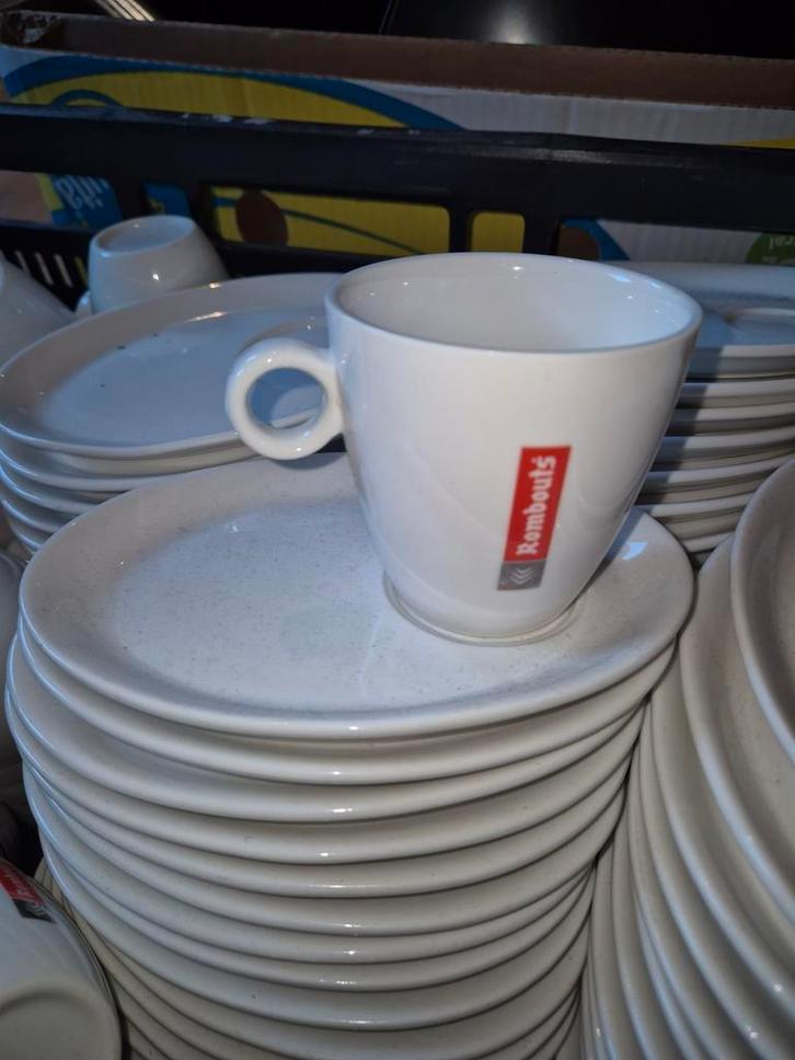 Rombouts Koffiekopjes en Schotels, Huis en Inrichting, Keuken | Servies, Gebruikt, Kop(pen) en/of Schotel(s), Effen, Keramiek