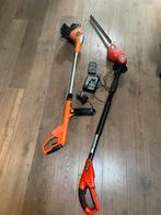 Black & Decker 18V accu heggenschaar met gratis grastrimmer, Tuin en Terras, Heggenscharen, Ophalen, Zo goed als nieuw, Accu
