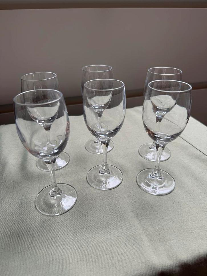 Set van 6 Vintage Likeur Glazen, Huis en Inrichting, Keuken | Servies, Zo goed als nieuw, Glas of Glazen, Overige stijlen, Glas