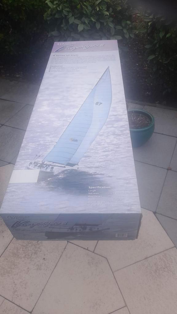 VOYAGER II RC ZEILBOOT  THUNDER TIGER  NO 5552., Hobby en Vrije tijd, Modelbouw | Radiografisch | Overige, Zo goed als nieuw, Ophalen of Verzenden