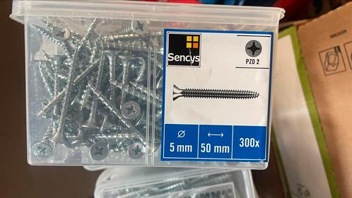 Emmertjes Sencys PZD2 5x50 mm schroeven 300 stuks, Doe-het-zelf en Verbouw, IJzerwaren en Bevestigingsmiddelen, Nieuw, Schroeven