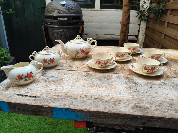 Art Deco theeservies RFH Czechoslovakia – ca. 1930 –, Antiek en Kunst, Antiek | Servies compleet, Ophalen of Verzenden