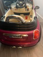 Roze mini cooper, Kinderen en Baby's, Speelgoed | Buiten | Accuvoertuigen, Ophalen, Zo goed als nieuw