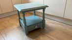 Licht blauwe salontafel met lade, Huis en Inrichting, Tafels | Salontafels, Ophalen, Gebruikt, 100 tot 150 cm, 50 tot 100 cm
