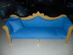 Bank /sofa met salontafel 1:12, Verzamelen, Poppenhuizen en Toebehoren, Ophalen of Verzenden, Zo goed als nieuw, Decoratie