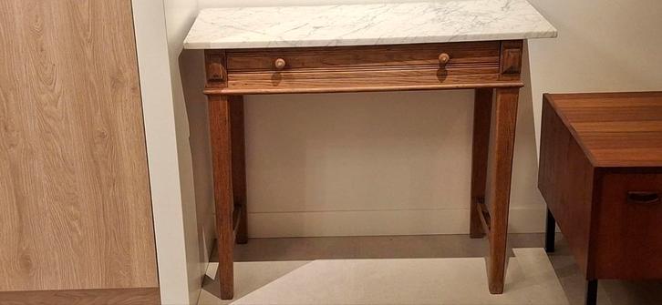 Antieke consoletafel met marmeren blad, Antiek en Kunst, Antiek | Meubels | Tafels, Ophalen
