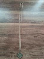 Zilveren ketting gemerkt 925 met munt hanger, Met hanger, Gebruikt, Ophalen of Verzenden, Zilver