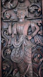 Antiek houten wandpaneel Aziatisch, Antiek en Kunst, Verzenden