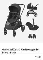Maxi Cosi Zelia S trio Zwart, Gebruikt, Met autostoeltje, Ophalen of Verzenden, Combiwagen