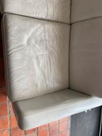 Te koop: witte IKEA hoekbank, leer. Slechts €50!, Ophalen, Gebruikt, Leer
