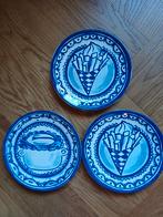 Blond Amsterdam - blauw - 3x gebaksbordjes, Huis en Inrichting, Blond Amsterdam, Ophalen of Verzenden, Zo goed als nieuw, Bord(en)