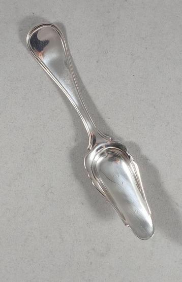Theeschep dubbel rondfilet antiek 835 zilver beschikbaar voor biedingen
