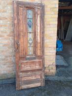 Antieke deur met glas in lood, Ophalen