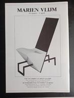 Marien Vlijm stoel ontwerp design affiche 1984, Antiek en Kunst, Kunst | Overige Kunst, Verzenden