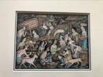 Indonesisch schilderij, Antiek en Kunst, Kunst | Schilderijen | Klassiek, Ophalen of Verzenden