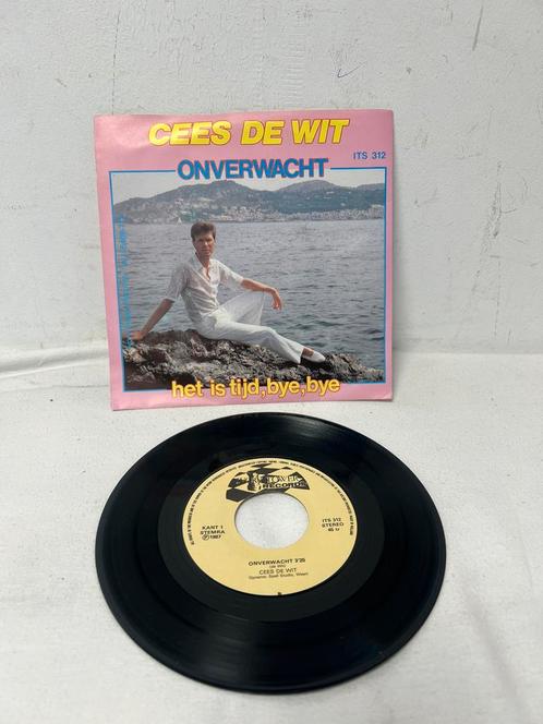 Te Koop : Cees de Wit - Onverwacht & Het is Tijd, Bye Bye, Cd's en Dvd's, Vinyl Singles, Zo goed als nieuw, Nederlandstalig, Ophalen of Verzenden