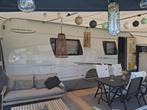 Te koop Prachtige LMC Vivo 580D '21met voortent en luifel, Caravans en Kamperen, Caravans, Frans bed, Tot en met 3, Kachel, 6 tot 7 meter