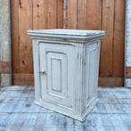 Medicijn kast kastje vakken kastje hout brocante zand kleur, Ophalen of Verzenden
