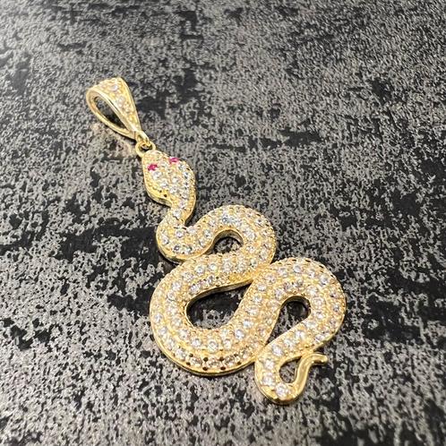14k gouden slang kettinghanger, Sieraden, Tassen en Uiterlijk, Kettinghangers, Nieuw, Goud, Ophalen of Verzenden