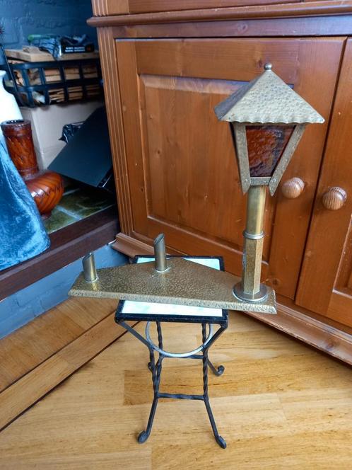 Art Deco style straatlamp met fotolijsthouders., Antiek en Kunst, Antiek | Lampen, Ophalen of Verzenden