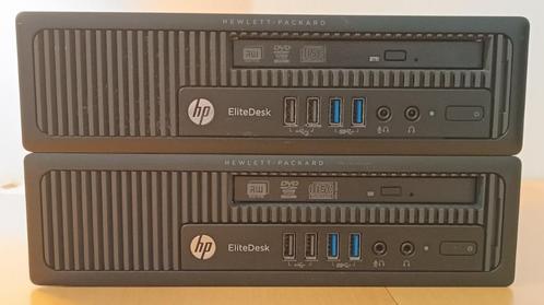 2 x HP Elitedesk 800 G1 USDT Intel(R) Core(TM) i5-4590S, Computers en Software, Desktop Pc's, Gebruikt, 3 tot 4 Ghz, HDD, SSD