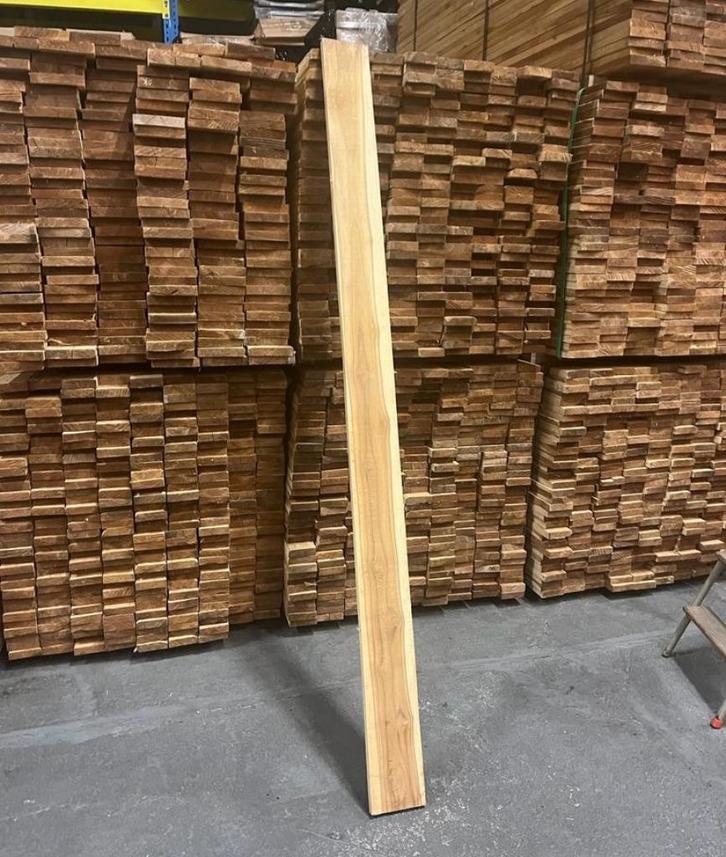 zoek uit ; teakhout voor spotprijzen!, Doe-het-zelf en Verbouw, Hout en Planken, Nieuw, Pallet, Overige houtsoorten, Minder dan 200 cm