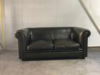 Engelse, Chesterfield bank, Leer, 75 tot 100 cm, 125 cm of meer, Zo goed als nieuw