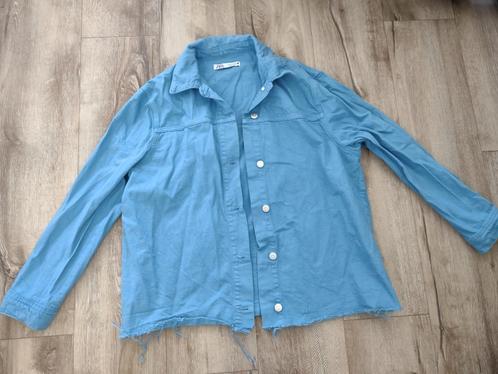 Prachtig blauw jasje met knopen, blouse met knopen Zara, S., Kleding | Dames, Jasjes, Kostuums en Pakken, Zo goed als nieuw, Jasje
