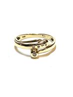14k gouden ring met diamanten, Sieraden, Tassen en Uiterlijk, Ringen, -, -, Ophalen of Verzenden, Zo goed als nieuw