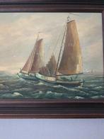 Schilderij Botters op Zee met Lijst 55x65, Ophalen