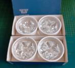 Leerdam  ster kandelaars  4 st  in doos, Antiek en Kunst, Ophalen of Verzenden, Kristal