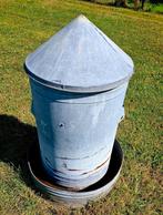 Mooie zinken kippenvoer silo 94 cm hoog, Ophalen, Zo goed als nieuw, Kippenhok of Kippenren