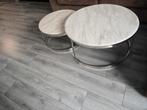 Marmer Salon tafel 2x rond, Huis en Inrichting, Tafels | Salontafels, Ophalen, 50 tot 100 cm, Rond, 50 tot 100 cm